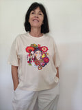 Watercolour child-tree t-shirt – worn view 3