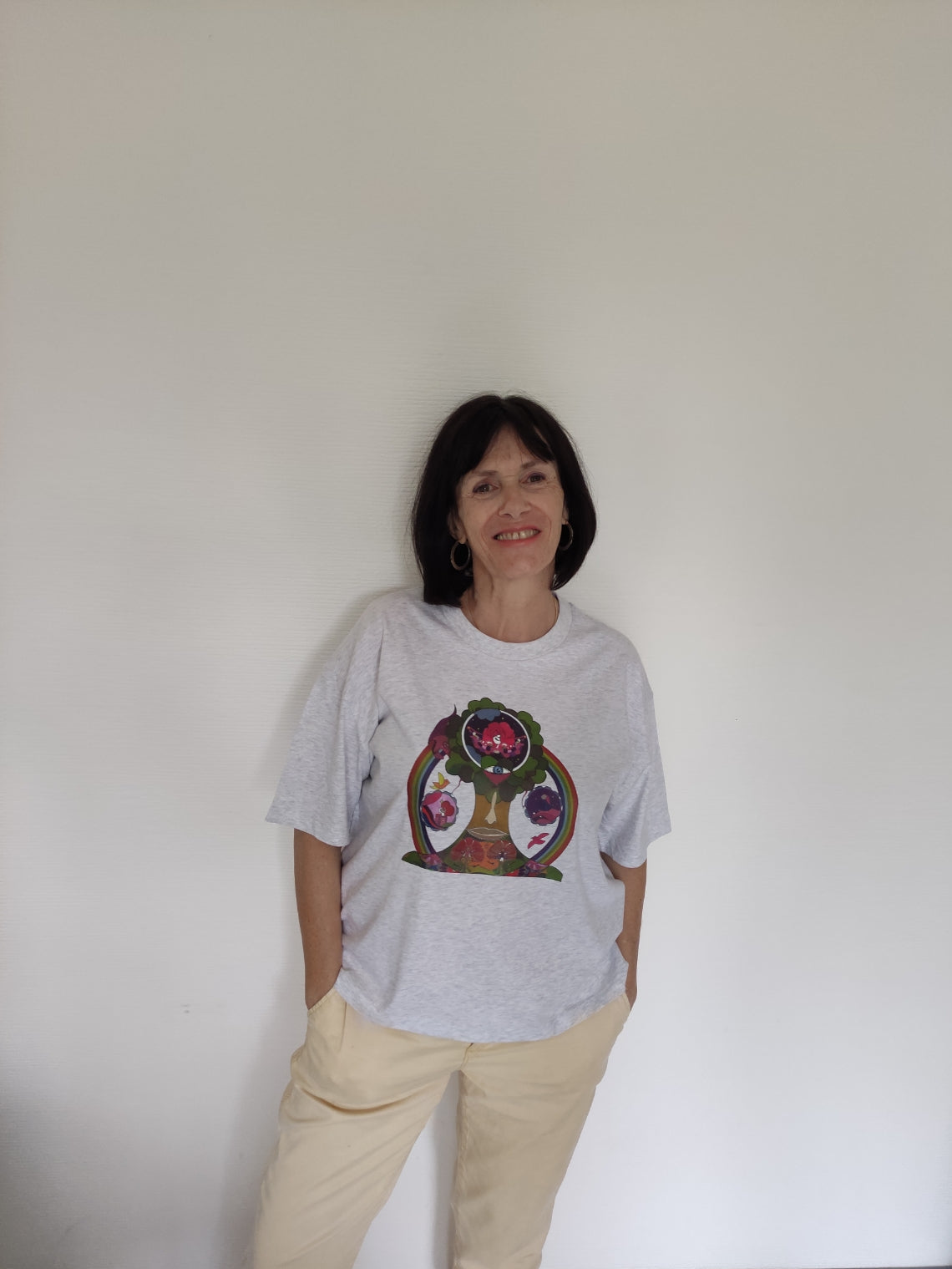 T-shirt aquarelle- "Elle porte la forêt"...
